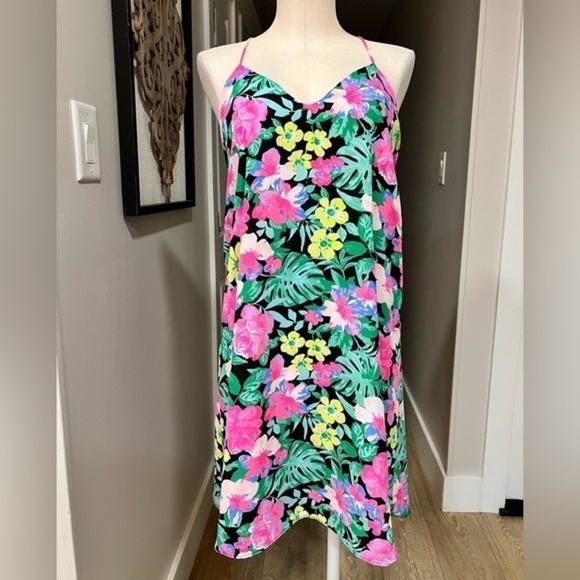 Nymphé Los Angeles Bright Colored Summer Racerback Mini Dress - Picture 2 of 9